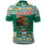 Personalized Mexico Christmas Polo Shirt Coat Of Arms With Aztec Mexican Patterns