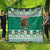 Personalized Mexico Christmas Quilt Coat Of Arms With Aztec Mexican Patterns