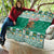 Personalized Mexico Christmas Quilt Coat Of Arms With Aztec Mexican Patterns