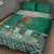 Personalized Mexico Christmas Quilt Bed Set Coat Of Arms With Aztec Mexican Patterns