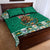 Personalized Mexico Christmas Quilt Bed Set Coat Of Arms With Aztec Mexican Patterns