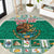 Personalized Mexico Christmas Round Carpet Coat Of Arms With Aztec Mexican Patterns