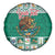 Personalized Mexico Christmas Spare Tire Cover Coat Of Arms With Aztec Mexican Patterns