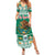 Personalized Mexico Christmas Summer Maxi Dress Coat Of Arms With Aztec Mexican Patterns