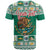 Personalized Mexico Christmas T Shirt Coat Of Arms With Aztec Mexican Patterns