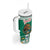 Personalized Mexico Christmas Tumbler With Handle Coat Of Arms With Aztec Mexican Patterns