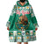 Personalized Mexico Christmas Wearable Blanket Hoodie Coat Of Arms With Aztec Mexican Patterns