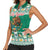 Personalized Mexico Christmas Women Sleeveless Polo Shirt Coat Of Arms With Aztec Mexican Patterns