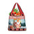 Personalized Germany Frohe Weihnachten Grocery Bag Cute Saint Nicholas With Christmas Tree