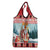 Personalized Germany Frohe Weihnachten Grocery Bag Cute Saint Nicholas With Christmas Tree