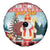 Personalized Germany Frohe Weihnachten Spare Tire Cover Cute Saint Nicholas With Christmas Tree - Wonder Print Shop