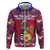 Personalized Haiti Jwaye Nowel Hoodie Hispaniolan Trogon With Hibiscus Flowers - Wonder Print Shop