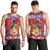 Personalized Haiti Jwaye Nowel Men Tank Top Hispaniolan Trogon With Hibiscus Flowers - Wonder Print Shop