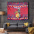 Personalized Haiti Jwaye Nowel Tapestry Hispaniolan Trogon With Hibiscus Flowers