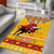 Spain Christmas Area Rug Noble Bull With Sagrada Famlia - Wonder Print Shop