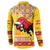 Spain Christmas Button Sweatshirt Noble Bull With Sagrada Famlia - Wonder Print Shop