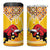 Spain Christmas 4 in 1 Can Cooler Tumbler Noble Bull With Sagrada Famlia - Wonder Print Shop