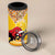 Spain Christmas 4 in 1 Can Cooler Tumbler Noble Bull With Sagrada Famlia - Wonder Print Shop