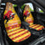 Spain Christmas Car Seat Cover Noble Bull With Sagrada Famlia - Wonder Print Shop