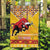 Spain Christmas Garden Flag Noble Bull With Sagrada Famlia - Wonder Print Shop