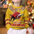 Spain Christmas Kid Ugly Christmas Sweater Noble Bull With Sagrada Famlia - Wonder Print Shop