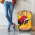 Spain Christmas Luggage Cover Noble Bull With Sagrada Famlia - Wonder Print Shop