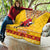 Spain Christmas Quilt Noble Bull With Sagrada Famlia - Wonder Print Shop