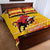 Spain Christmas Quilt Bed Set Noble Bull With Sagrada Famlia - Wonder Print Shop