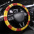 Spain Christmas Steering Wheel Cover Noble Bull With Sagrada Famlia - Wonder Print Shop