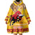 Spain Christmas Wearable Blanket Hoodie Noble Bull With Sagrada Família