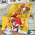 Spain Tió de Nadal Christmas Blanket Traditional Christmas Log Yellow Version