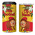 Spain Tio de Nadal Christmas 4 in 1 Can Cooler Tumbler Traditional Christmas Log Yellow Version - Wonder Print Shop