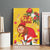 Spain Tio de Nadal Christmas Canvas Wall Art Traditional Christmas Log Yellow Version - Wonder Print Shop