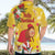 Spain Tio de Nadal Christmas Hawaiian Shirt Traditional Christmas Log Yellow Version - Wonder Print Shop