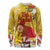 Spain Tio de Nadal Christmas Long Sleeve Shirt Traditional Christmas Log Yellow Version - Wonder Print Shop