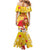 Spain Tio de Nadal Christmas Mermaid Dress Traditional Christmas Log Yellow Version - Wonder Print Shop