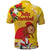 Spain Tio de Nadal Christmas Polo Shirt Traditional Christmas Log Yellow Version - Wonder Print Shop