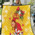 Spain Tio de Nadal Christmas Quilt Traditional Christmas Log Yellow Version - Wonder Print Shop