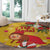 Spain Tió de Nadal Christmas Round Carpet Traditional Christmas Log Yellow Version