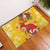 Spain Tio de Nadal Christmas Rubber Doormat Traditional Christmas Log Yellow Version - Wonder Print Shop