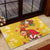 Spain Tio de Nadal Christmas Rubber Doormat Traditional Christmas Log Yellow Version - Wonder Print Shop