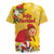 Spain Tio de Nadal Christmas Rugby Jersey Traditional Christmas Log Yellow Version - Wonder Print Shop