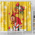 Spain Tió de Nadal Christmas Shower Curtain Traditional Christmas Log Yellow Version