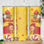 Spain Tio de Nadal Christmas Skinny Tumbler Traditional Christmas Log Yellow Version - Wonder Print Shop