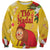 Spain Tio de Nadal Christmas Sweatshirt Traditional Christmas Log Yellow Version - Wonder Print Shop