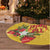 Spain Tio de Nadal Christmas Tree Skirt Traditional Christmas Log Yellow Version - Wonder Print Shop