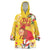 Spain Tió de Nadal Christmas Wearable Blanket Hoodie Traditional Christmas Log Yellow Version