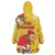 Spain Tió de Nadal Christmas Wearable Blanket Hoodie Traditional Christmas Log Yellow Version