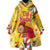 Spain Tió de Nadal Christmas Wearable Blanket Hoodie Traditional Christmas Log Yellow Version