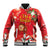 Spain Tio de Nadal Christmas Baseball Jacket Traditional Christmas Log Red Version - Wonder Print Shop